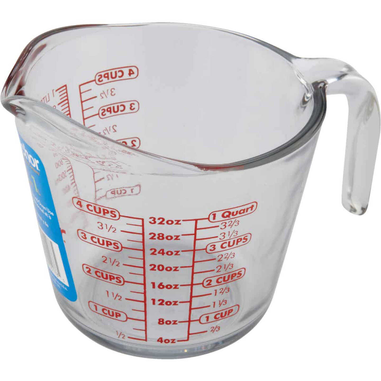 Anchor Hocking 4 Cup Clear Glass Measuring Cup - Bliffert Lumber and  Hardware