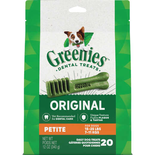 Greenies Petite Small Dog Original Flavor Dental Dog Treat (20-Pack)